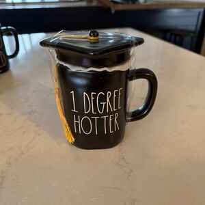 Rae Dunn Black '1 Degree Hotter' Mug with Tassel